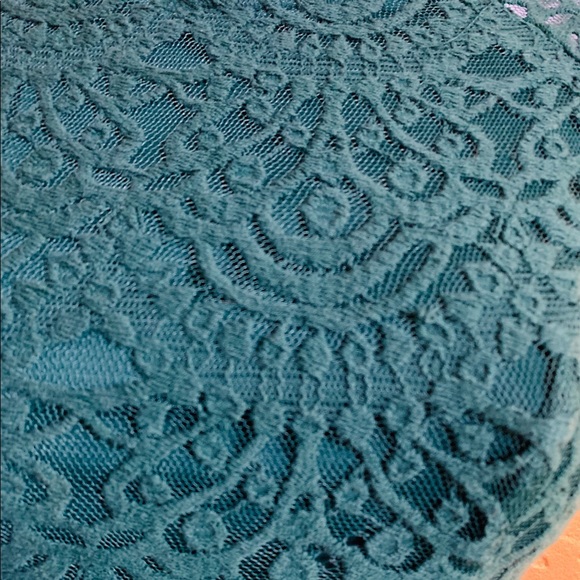 Vintage Green Lace Dress - Picture 2 of 5